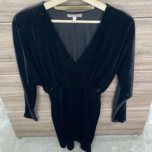 Nordstrom  XS Velvet Long sleeved cocktail dress